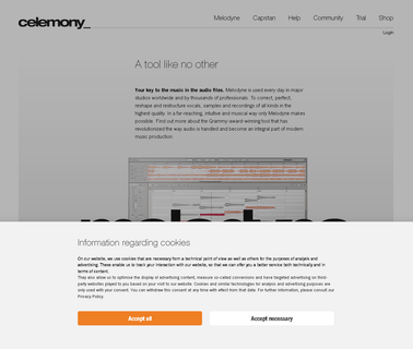 Celemony keyboards products