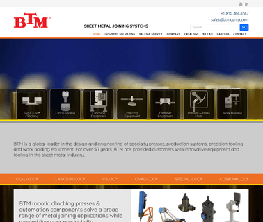 Btm Corp. metal fabrication michigan