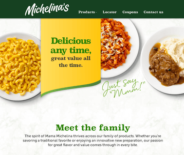 Michelinas Self Serve Centers foods vending