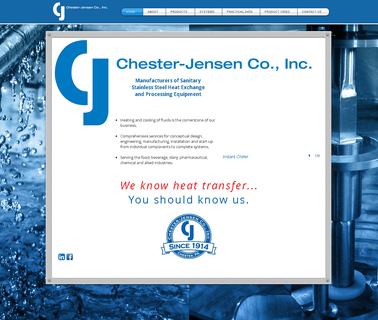 Chester Jensen Co baking pie