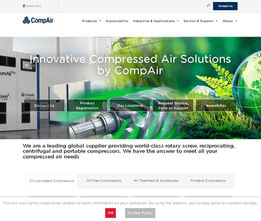 Compair Compressors, Ai high pressure oil free air compressor