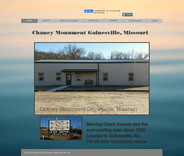 Gainesville Missouri Chaney Monument monument