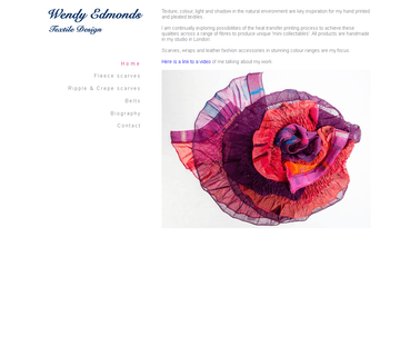 Wendy Edmonds Textiles decorative fashion leather