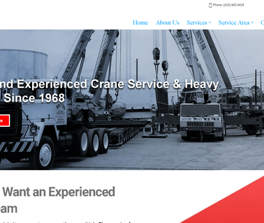 Crane Rental and Rigging - Chattanooga & Knoxville B & B Crane hoisting and rigging