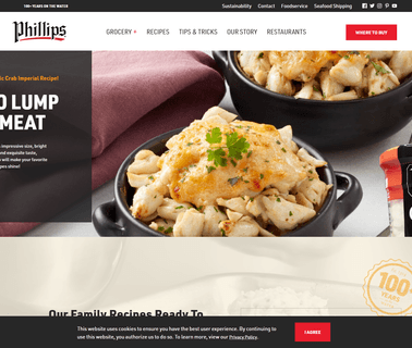 Phillips Foods cakes recipes