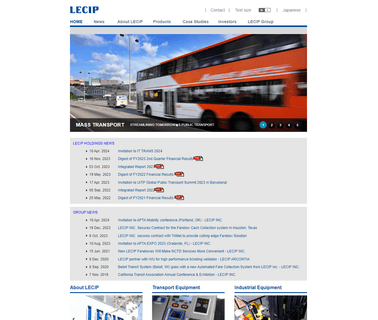 Lecip Inc. fare collection systems