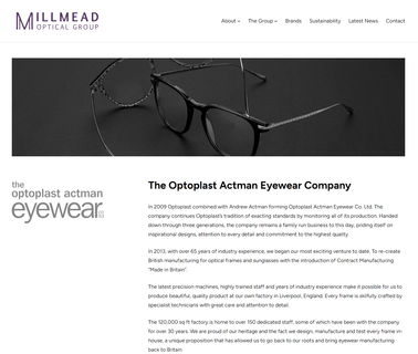 Optoplast Actman Eyewear designer optical eyewear