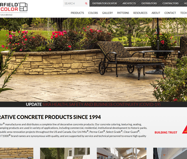 Decorative Concrete Products and Colors - Butterfield Color building mixes
