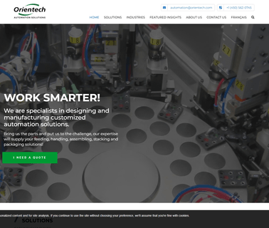 From Parts to Parts - Orientech packaging machinery