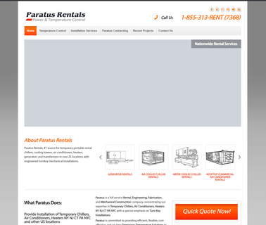 Paratus Rental Chiller Nj Ny Ct Md Va Ri Pa De building generators