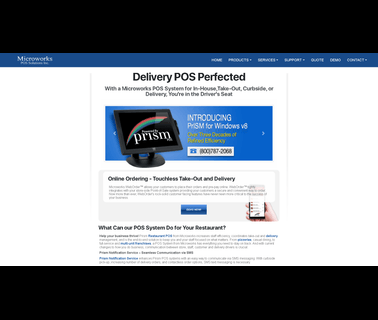 Microworks Pos Solutions ordering pos system