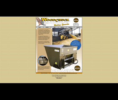 Woodchuck Bedding Spreader livestock agriculture