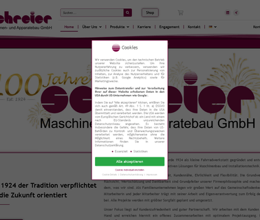 Schreier Maschinen Und Apparatebau cms website