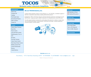 Tocos America piher potentiometers