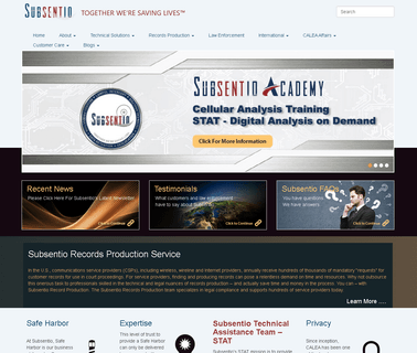 Home - Subsentio transmission services data