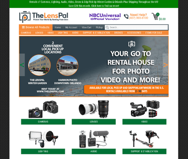 The Lenspal.com - Rent Lenses and Cameras From Canon Nikon audio rent