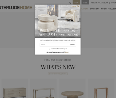 Interlude Home furniture island