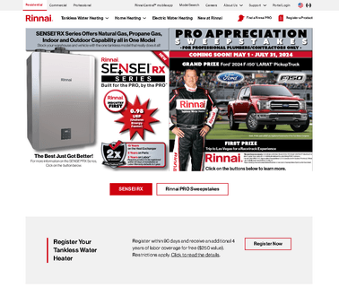 Rinnai Corporation international world