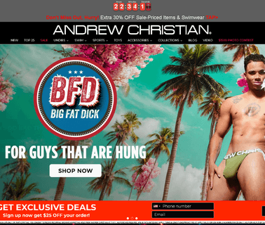 Andrew Christian designer shirts