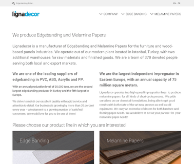Lignadecor Uretim Ve Pazarlama A.S. edge material
