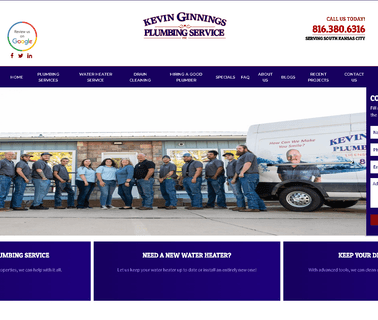 South Kansas City Plumber Kevin Ginnings Plumbing kansas city
