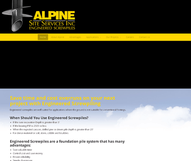 Alpine Site Services. engineered equipment