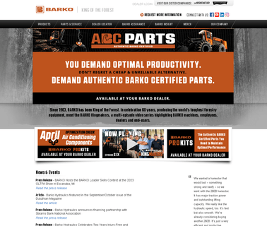 Barko Hydraulics – Forestry & Land Clearing Equipment Barko boom cranes