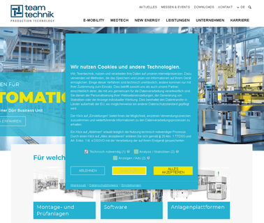 Teamtechnik Maschinen Und Anlagen Gmbh automatisierung