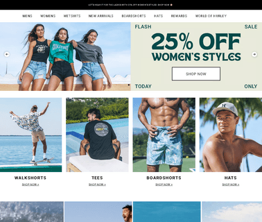 Hurley Official Website. Hurley.Com costa and