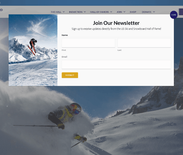 Us Ski and Snowboard Hall Of Fame and snow