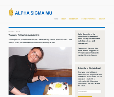 Alpha Sigma Mu Honor Society alpha materials