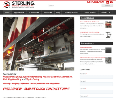 Sterling Controls, Inc baking material