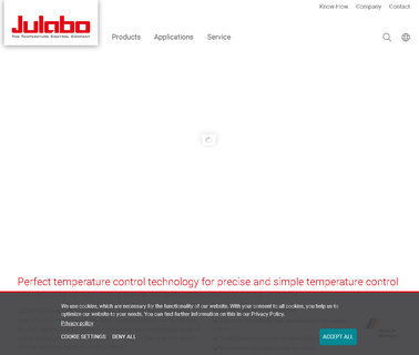 Julabo optics equipment
