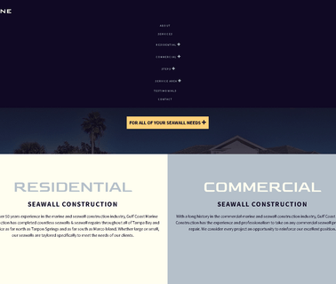 Gulf Coast Marine Construction Seawall Contractor Florida design construction