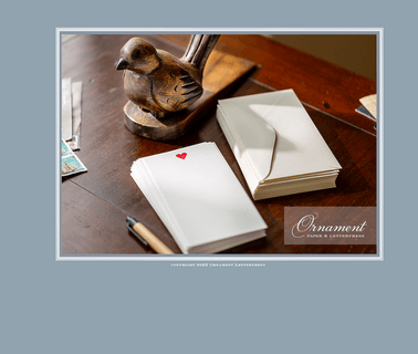 Ornament Letterpress card designs