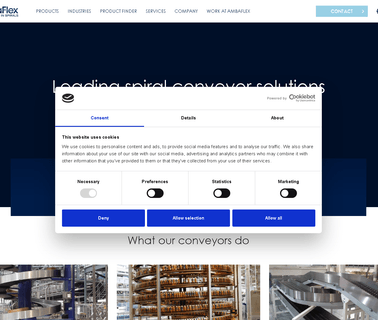 Ambaflex Inc. materials handling conveyors