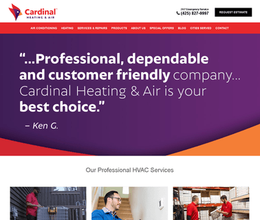 Hvac Heating and Cooling Seattle Cardinal Heating & Air heating and air