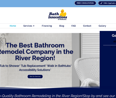 Bath Innovations of Alabama Montgomery Al bathtub showers
