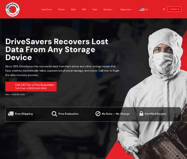 Data Recovery Industrys Leading Services Provider Drivesavers drive recovery