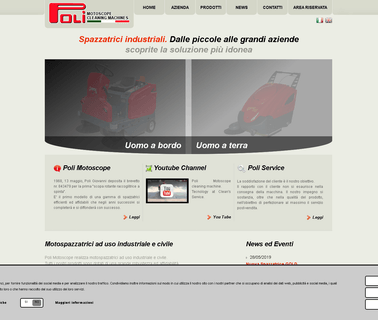Poli Motoscope; Spazzatrici Industriali E Civili A movimento terra