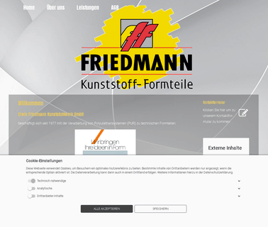 Friedmann Formteile tie home