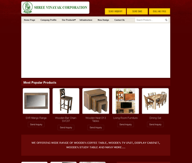 Shree Vinayak Corporation wooden coffee tables