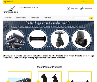 Streamliners India cast iron flanged pipe fittings