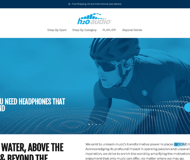H2O Audio Waterproof Headphones & Accessories h2o products