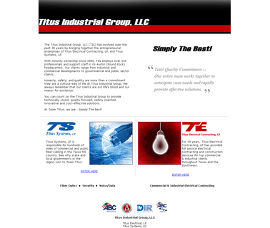 Titus: Commercial Industrial Electrical & Fiber Data texas government
