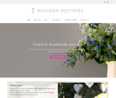 Hogben Pottery books cards