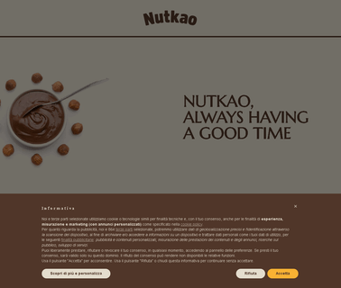 Nutkao; Leader Nella Produzione Di Creme Spalmabili label produce