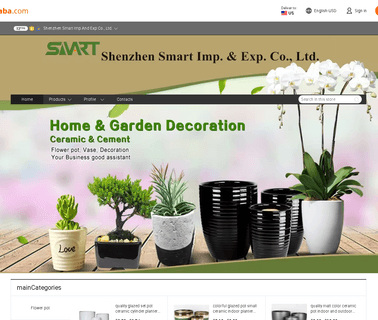 Shenzhen Smart ceramic flower pot decoration