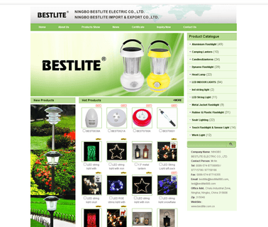 Ningbo Bestlite Electric solar garden lights