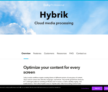 Home - Hybrik transfer media